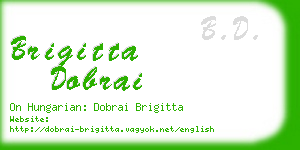 brigitta dobrai business card